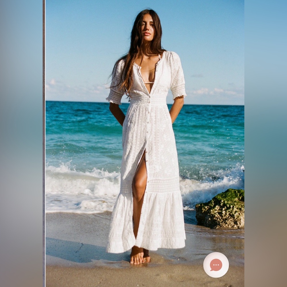 Love Shack Fancy Minka Heritage Maxi Dress
White Lace Maxi Dress